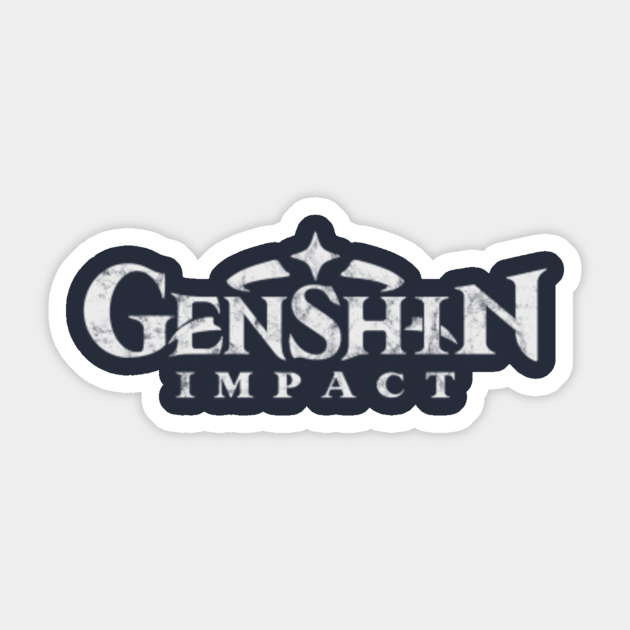 Genshin Impact Logo - Genshin Impact - Sticker | TeePublic